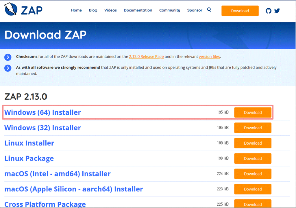 ZAP – Download