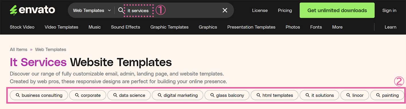 Envato Elements サイト
Web Templates 一覧
関連サジェスト